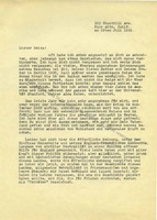 Page 1, Letter to Rüdiger in German, July 1941